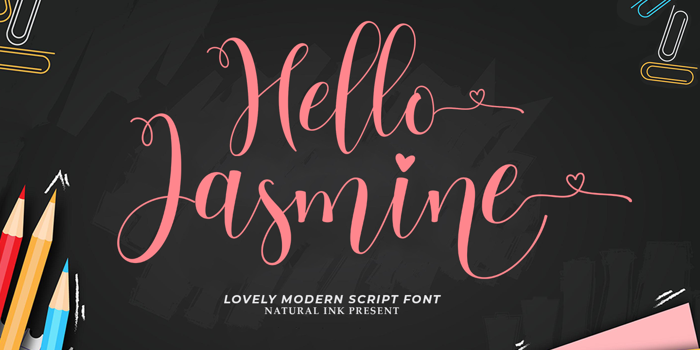 Hello Jasmine Regular Font preview